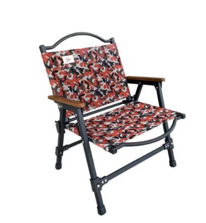 軍風折疊椅 紅迷彩